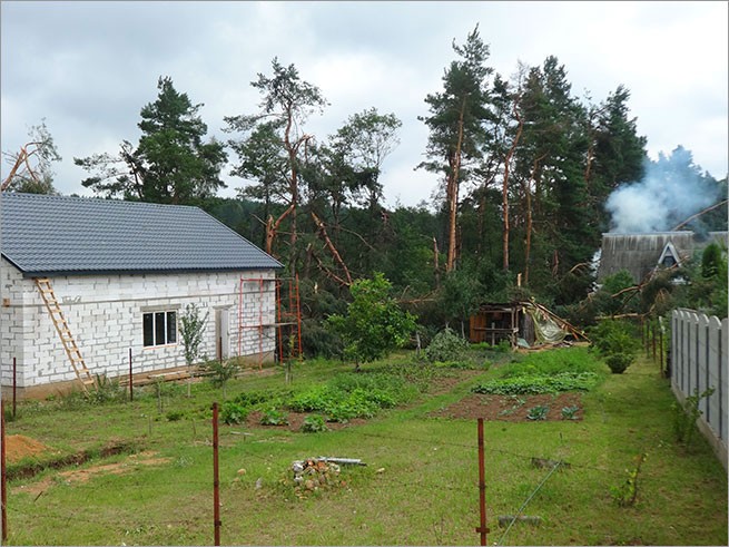 Дикий шторм в Гродно - 11 июля 2016 года.