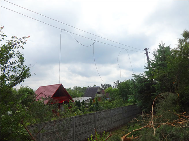 Дикий шторм в Гродно - 11 июля 2016 года.