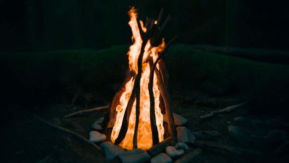 36 работа. Симуляция огня в Blender