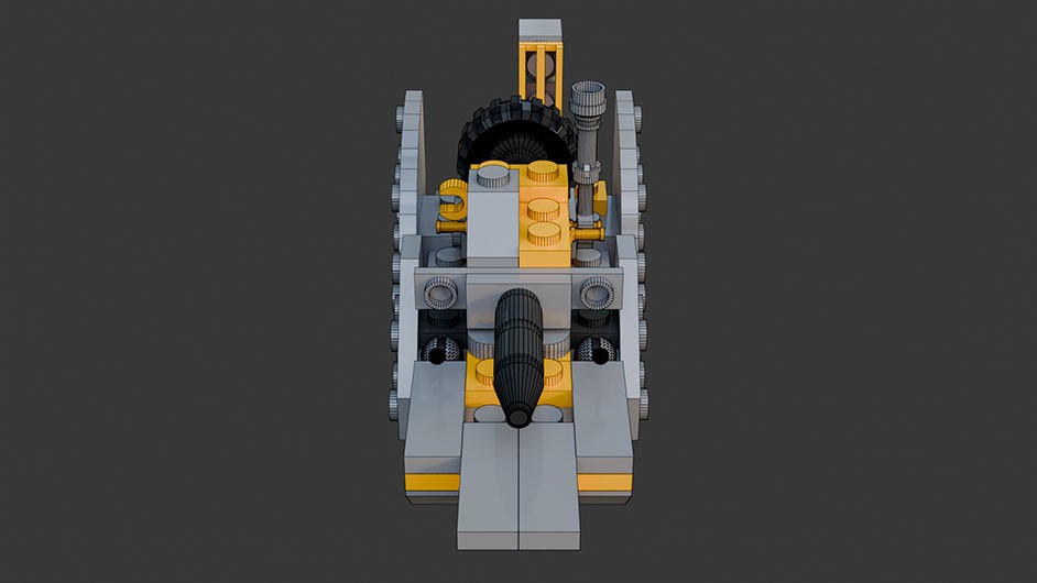 Сборка в 17-24 моделей разного транспорта из комплекта "Боевой корабль" в Blender 3D