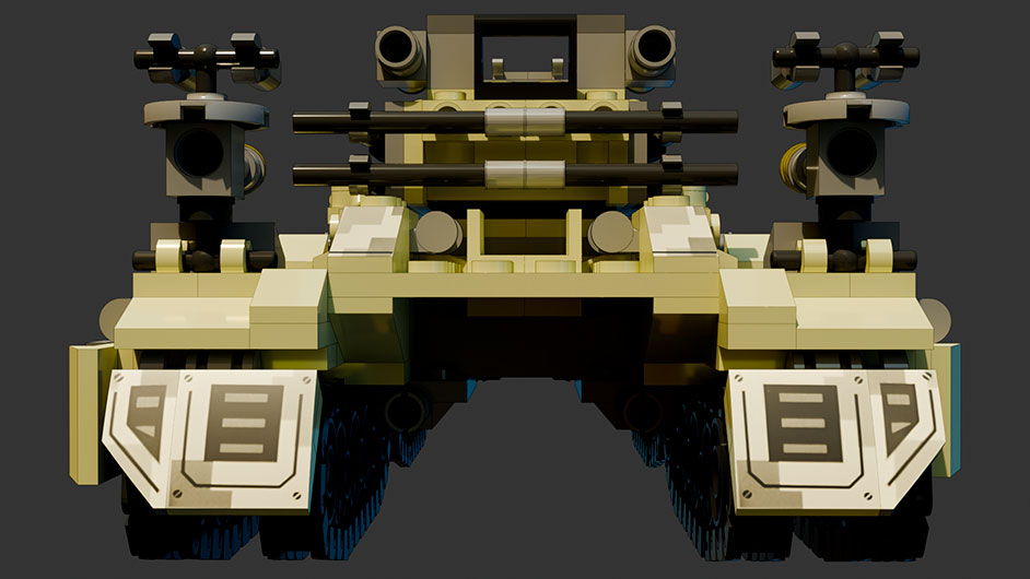 Цифровой конструктор большого танка + 8 моделей различного транспорта