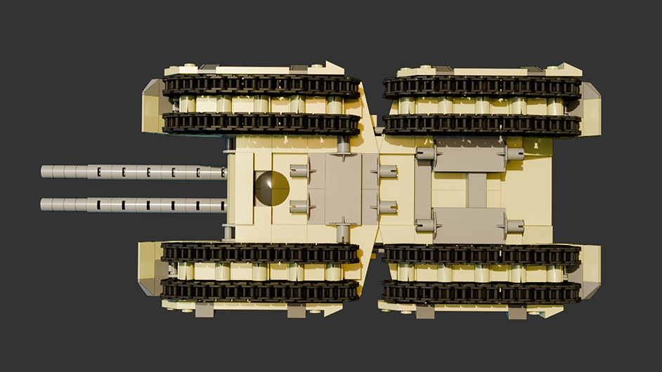 Цифровой конструктор большого танка + 8 моделей различного транспорта