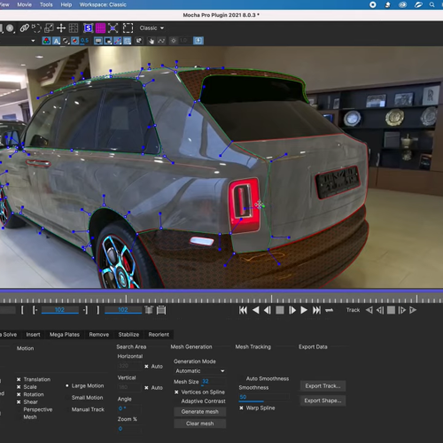 24 работа. Наложение стильных текстур на Роллс Ройс