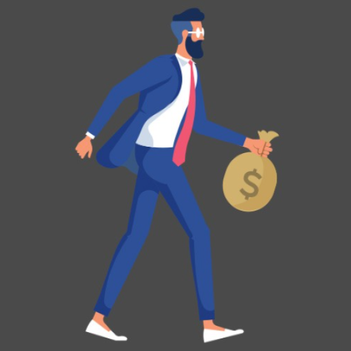 2 работа. Анимация персонажа — банкир