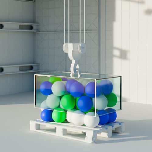 35 работа. Симуляция шариков в Blender