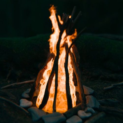 36 работа. Симуляция огня в Blender