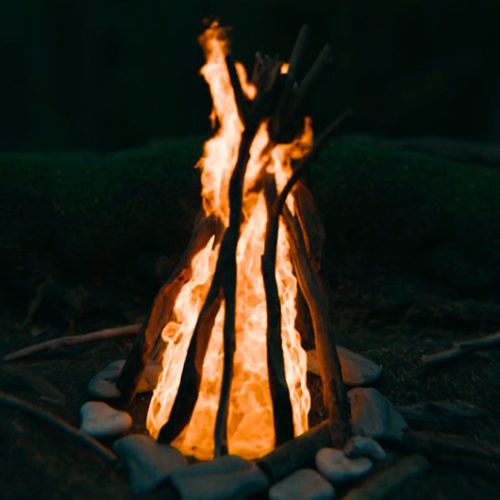 36 работа. Симуляция огня в Blender